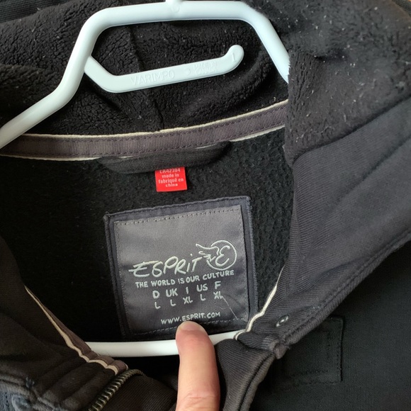 Esprit Spring Coat, size L, black - Picture 2 of 5